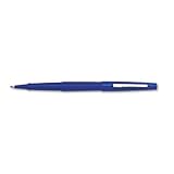 Paper Mate(R) Flair(R) Point-Guard Pens, 1.0 mm, Medium Point, Blue, Pack Of 12