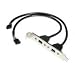 Cables to Go 2-Port Firewire Panel Bracket - IEEE 1394 panel - 6 pin FireWire (F) - nickel