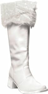 Women's White Santa Claus Boots (Size: Shoe Size 9-10)