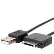 Insten Retractable Black USB [2-in-1] Charging Cable for Microsoft Zune 30GB Zune Scorpion 4GB / 8GB & Zune Dragon 80GB Media Player