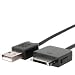 Insten Retractable Black USB [2-in-1] Charging Cable for Microsoft Zune 30GB Zune Scorpion 4GB / 8GB & Zune Dragon 80GB Media Player