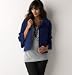 Ann Taylor Loft Women's Midnight Navy Maternity Swing Jacket by Olian