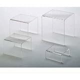 Riser Set, Four Piece, Clear Acrylic