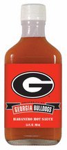 6.6 oz. Georgia Bulldogs Habanero Hot Sauce - Set of 3 Flasks