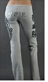 Sinful Clothing Collection - Women's Dragon Sweat Pants in Grey #S764GRY