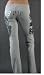 Sinful Clothing Collection - Women's Dragon Sweat Pants in Grey #S764GRY