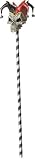 Jester Skull Cane 40in