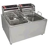 Cecilware EL2X15 2 Countertop Electric Fryers 15 lb