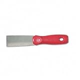 Scrapers: 1.5" Scraper Tool, Carbon Steel Blade, Contoured Red Handle