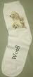 Poodles Puppies Dogs Woof Ladies Socks 9-11
