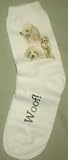 Poodles Puppies Dogs Woof Ladies Socks 9-11