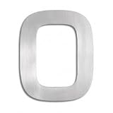 Brushed Stainless Steel House Marker &acute; 0 &acute; ( Stainless Steel ) ( 5.9 &acute; H ) - B0001LUFC6