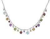 6.20ctw Multi Semi Precious Gemstone Necklace