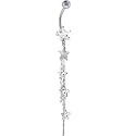 Crystalline Gem COSMIC STAR Dangle Belly Ring