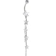 Crystalline Gem COSMIC STAR Dangle Belly Ring