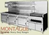 Montague Legend, 36'' Heavy Duty Range, Gas, (1) 18'' Fry Top