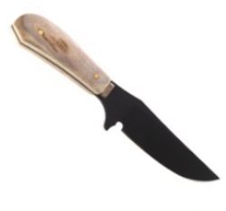 Silverstag Elk Skinner 3 1/2 Inches 1084 High Carbon Steel Blade Genuine Stag Handle Knife