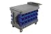 Akro-Mils Blue Bins Case Of 12 For Two-In-One Plastic Stock & Utility Procarts. Package of 12