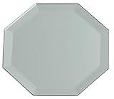 12 Inch Octagon Glass Mirror W/Bevel Edge