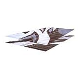 RV Patio Mat: 9 x 18 Chocolate Waves Pattern