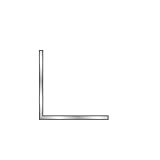 創建　アングル等辺　アルミアングル　1×19×19　3ｍ（商品コード：56024)