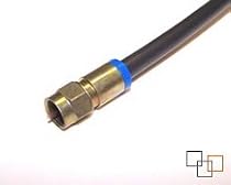 3' Premium Black Indoor Coax Cable Jumper