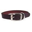 Hamilton 3/4" x 20" Creased Burgundy Leather Dog Collar