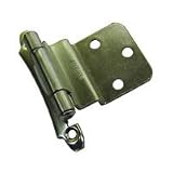 Face Mount Inset Hinge, Satin Nickel