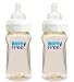 Born Free Twin Pack Wide Neck Bottles, 9-Ounce