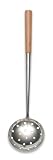 Joyce Chen 15-3/4-Inch Stainless Steel Strainer with Maple Wood Handles