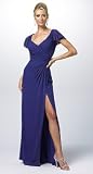 TADASHI FLUTTER SLEEVE GOWN