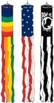 15 Inch Black and White Checker Windsock