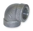 Industrial Grade 1LBH4 Elbow, 90 Deg, Galv Malleable Iron, 2 1/2In
