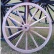 Decorative - Wood Wagon Wheel - 48 Inch x 1 Inch Steam Bent Hickory Wagon Wheel with wooden hub.