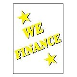 JUMBO Underhood Sign - "We Finance" - Coroplast (QTY:1)