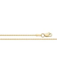 Diamond Cut Wheat Chain 14K Gold Yellow Ch164 20 Inch