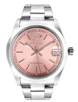 Peanuts Snoopy Wrist Watch for lady – bracelet watch w/ Date (pink)