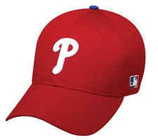 MLB ADULT Philadelphia PHILLIES HomeRed Hat Cap Adjustable Velcro TWILL