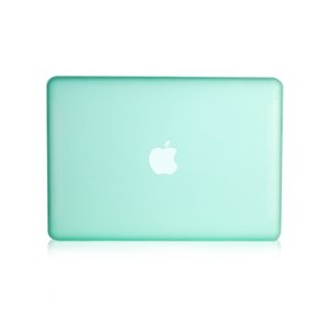 TopCase® O Rubberized Green Hard Case Cover for Macbook White 13″ (A1342/ Oct 2009-2011) with TopCase® Mouse Pad