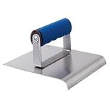 Bon Tools 12-418 6 x 6 Concrete Sidewalk Edger 1/4 Radius w/ 3/8 Lip