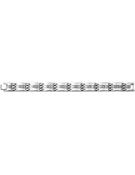 Stainless Steel Bracelet 08.50 Inch Satin/olished B106k