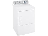 GE DRSR483EG 7.0 Cu. Ft. Super Capacity Electric Dryer with 8 Dry Cycles, and Stainless Steel Drum :