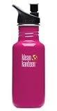Klean Kanteen 18-Ounce Classic Sport Cap 2.0 Stainless Steel Water Bottle, Active Pink