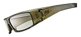 Nike Punk Jock Sunglasses, EV0335-301, Olive Green Fade to Stealth Frame/ Grey Green Lenses