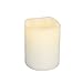 Everlasting Glow LED Wax Melted Edge Candle, Bisque Color, 3