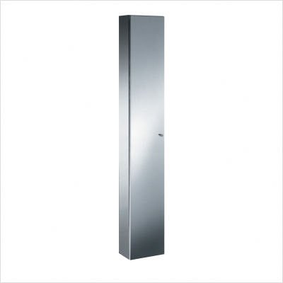 WS Bath Collections Linea 9.8" x 6.1" Pika Bathroom Storage Cabinet in Stainless Steel Pika 51563.29