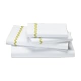 IMAGE OF Girls Bedding: Girls Pink Doilies Designed Comforter, Full Ric Rac Sheet Set - includes 1 fitted sheet, 1 flat sheet and 2 cases