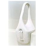 Plastic Bathtub Rail, White Color, Size: 12 inches, by Drive Medical - 1 ea