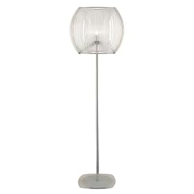 George Kovacs Clear Acrylic Halogen Dome Floor Lamp by Kovacs