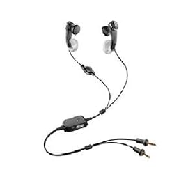 Click here to buy Portable Stereo Earbud Headset with Microphone by Plantronics.